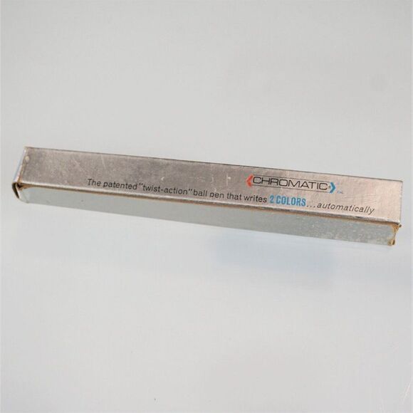 Citizens Gas Vintage Ballpoint Pen Chromatic Double Twist 2 Color Needs Refills - Picture 4 of 12